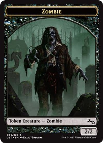 Zombie Token Unstable Magic card
