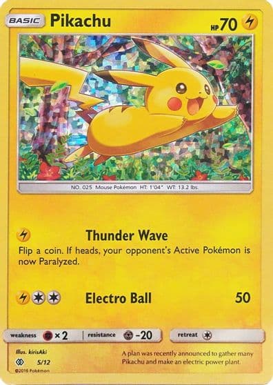 Pikachu McDonald's Promos 2017 Pokemon card