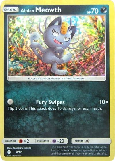 Alolan Meowth McDonald's Promos 2017 Pokemon card