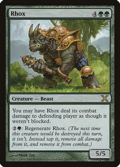 Rhox 10th Edition Magic card