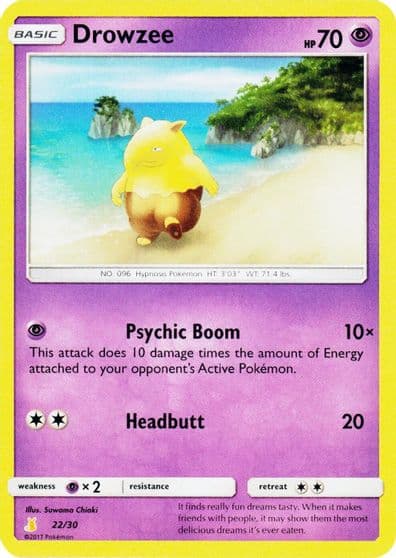 Drowzee SM Trainer Kit: Lycanroc & Alolan Raichu Pokemon card