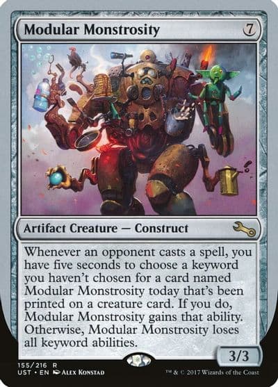 Modular Monstrosity Unstable Magic card