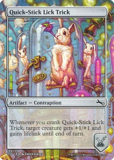 Quick Stick Lick Trick Unstable Magic card