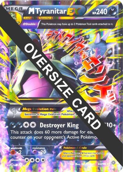 M Tyranitar EX Jumbo Cards Pokemon card