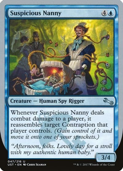 Suspicious Nanny Unstable Magic card