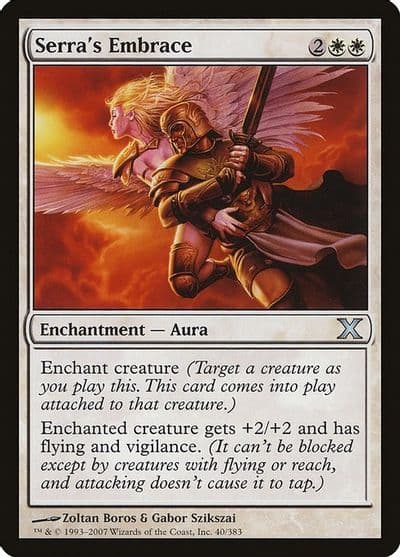 Serras Embrace 10th Edition Magic card