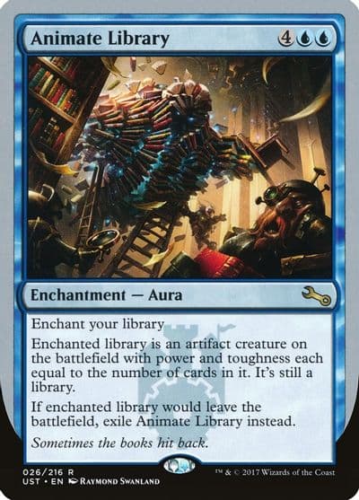 Animate Library Unstable Magic card