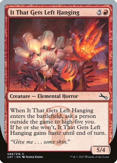 It That Gets Left Hanging Unstable Magic card