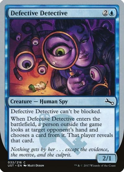 Defective Detective Unstable Magic card
