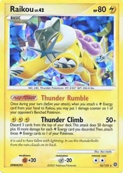 Raikou (Cracked Ice Holo) Miscellaneous Cards & Products Pokemon card