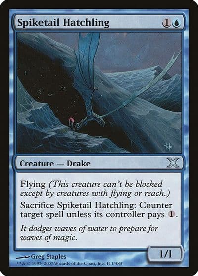 Spiketail Hatchling 10th Edition Magic card