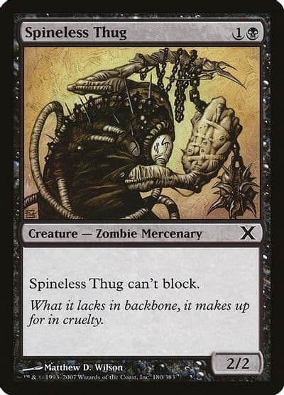 Spineless Thug 10th Edition Magic card
