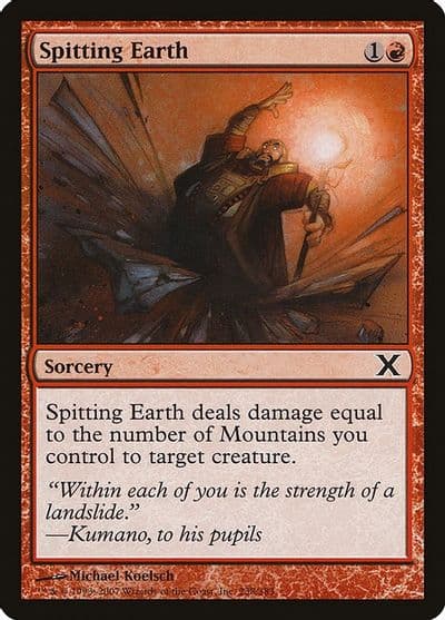 Spitting Earth 10th Edition Magic card