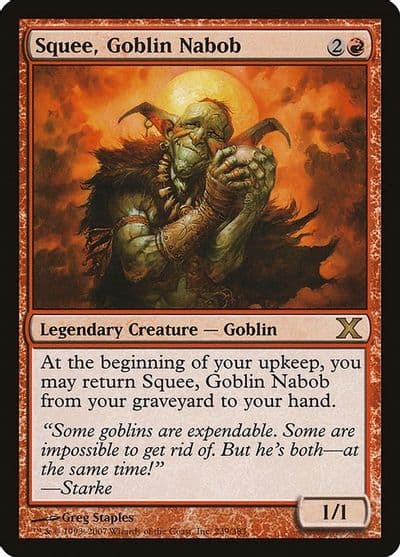 Squee Goblin Nabob 10th Edition Magic card