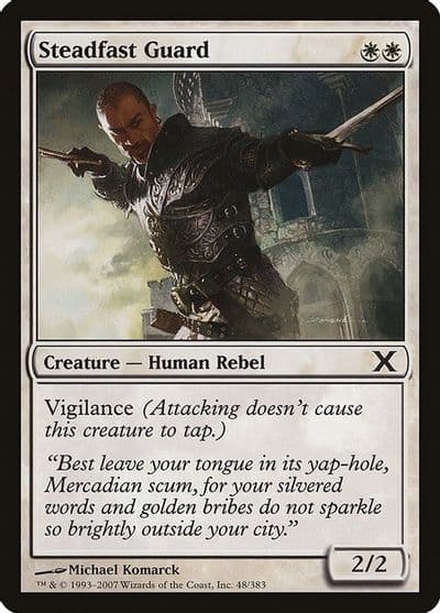 Steadfast Guard 10th Edition Magic card