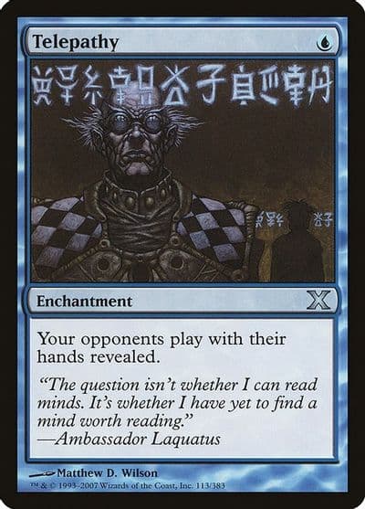 Telepathy 10th Edition Magic card