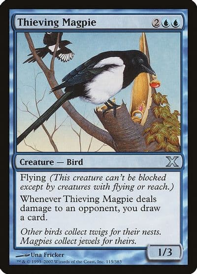 Thieving Magpie 10th Edition Magic card