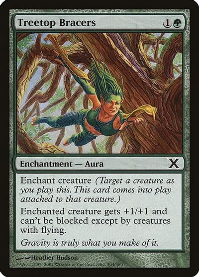 Treetop Bracers 10th Edition Magic card