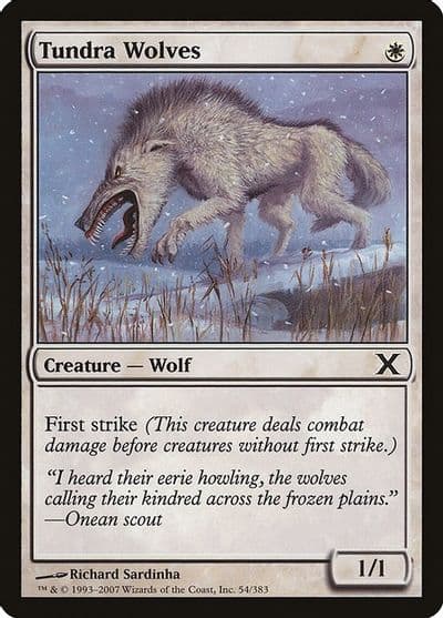 Tundra Wolves 10th Edition Magic card