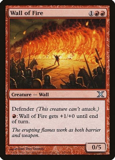 Wall of Fire 10th Edition Magic card