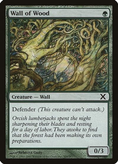 Wall of Wood 10th Edition Magic card