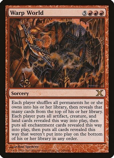 Warp World 10th Edition Magic card