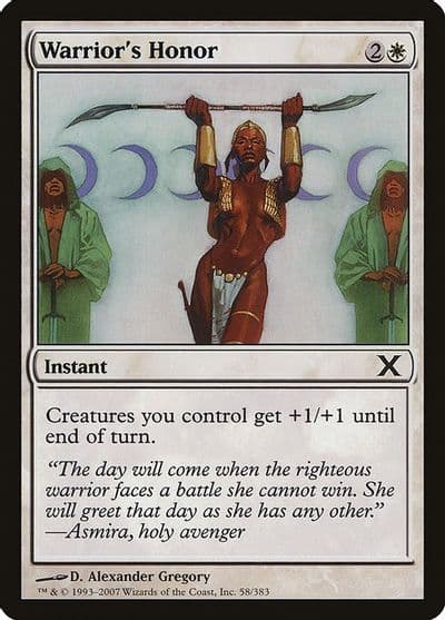 Warriors Honor 10th Edition Magic card