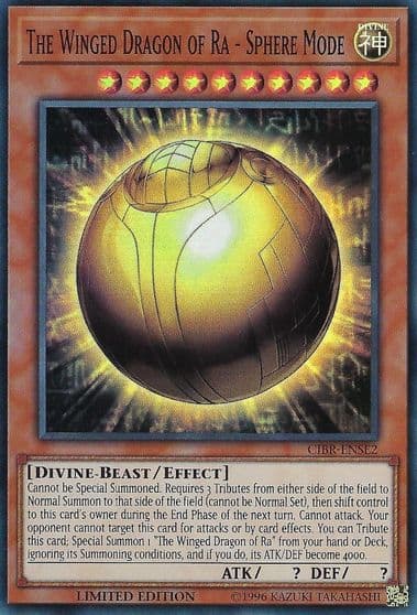 The Winged Dragon of Ra Sphere Mode Circuit Break Yu-Gi-Oh! card