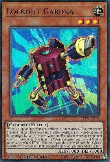 Lockout Gardna Circuit Break Yu-Gi-Oh! card