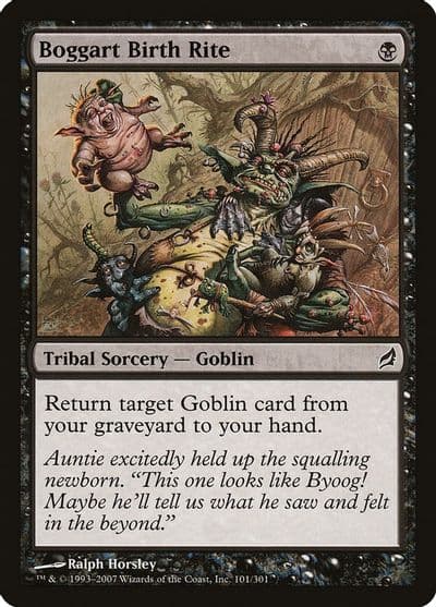 Boggart Birth Rite Lorwyn Magic card