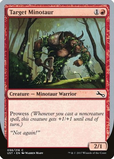 Target Minotaur D Unstable Magic card