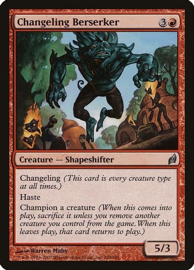 Changeling Berserker Lorwyn Magic card