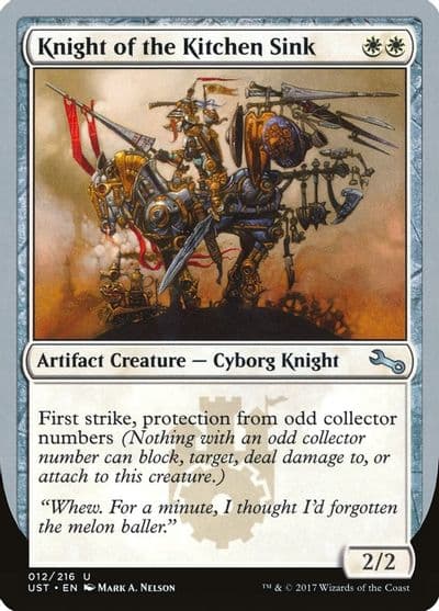 Knight of the Kitchen Sink D Unstable Magic card