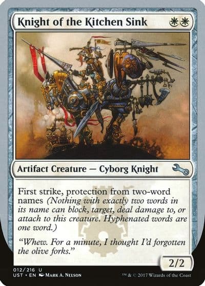 Knight of the Kitchen Sink E Unstable Magic card
