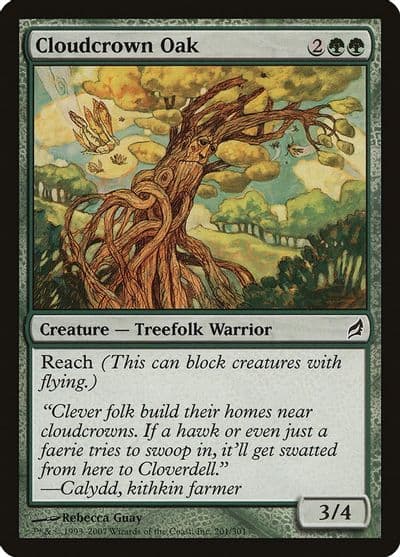 Cloudcrown Oak Lorwyn Magic card
