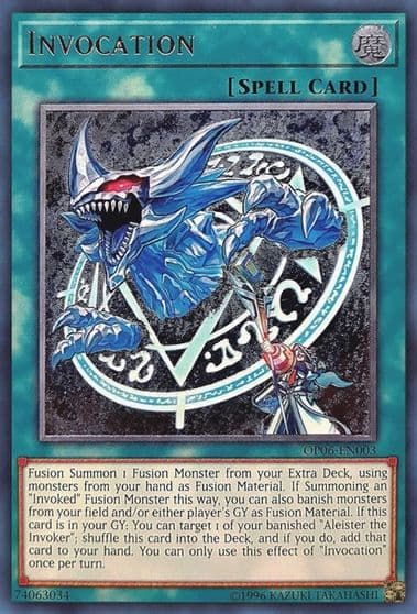 Invocation UTR OTS Tournament Pack 6 Yu-Gi-Oh! card