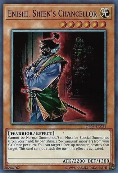 Enishi Shiens Chancellor OTS Tournament Pack 6 Yu-Gi-Oh! card