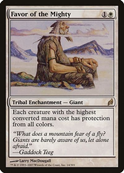 Favor of the Mighty Lorwyn Magic card