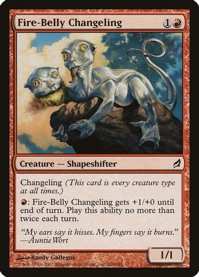Fire Belly Changeling Lorwyn Magic card
