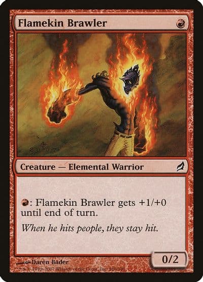 Flamekin Brawler Lorwyn Magic card