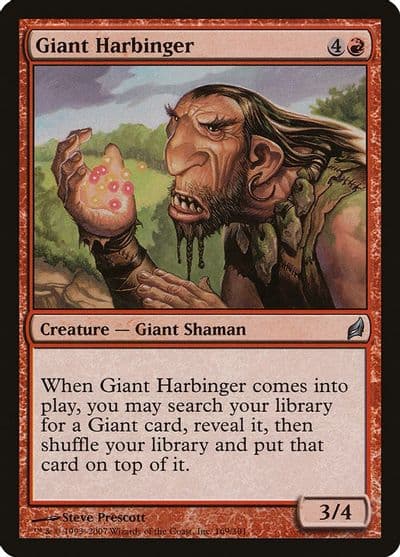 Giant Harbinger Lorwyn Magic card