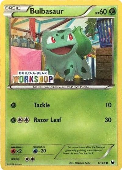 Bulbasaur (Build-A-Bear Workshop Exclusive) Miscellaneous Cards & Products Pokemon card