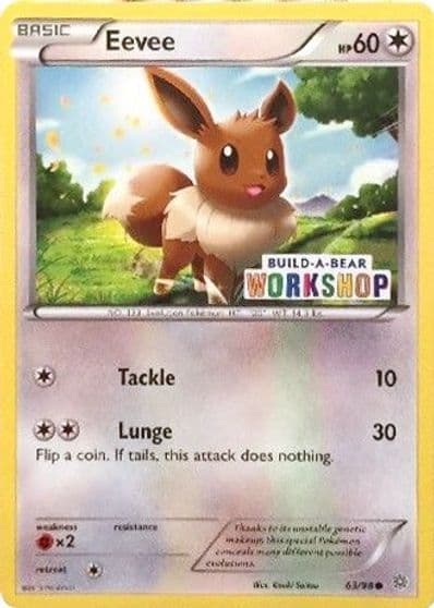 Eevee (Build-A-Bear Workshop Exclusive) Miscellaneous Cards & Products Pokemon card