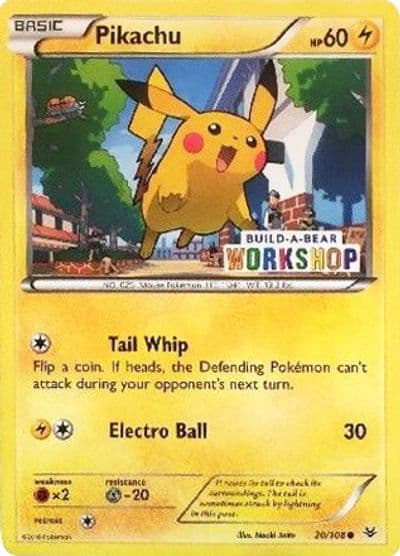 Pikachu (Build-A-Bear Workshop Exclusive) Miscellaneous Cards & Products Pokemon card
