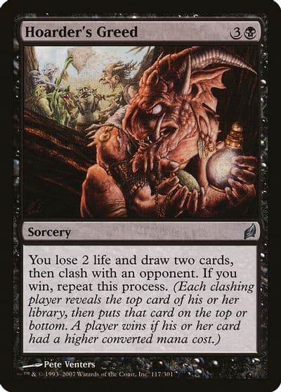 Hoarders Greed Lorwyn Magic card