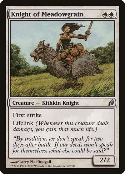 Knight of Meadowgrain Lorwyn Magic card