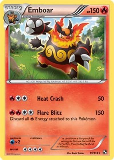Emboar Deck Exclusives Pokemon card
