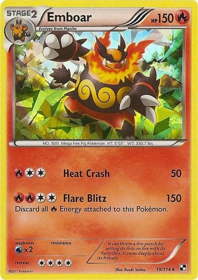 Emboar (Cracked Ice Holo) Deck Exclusives Pokemon card