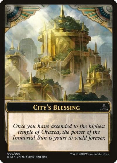 Citys Blessing Token 006 Rivals of Ixalan Magic card