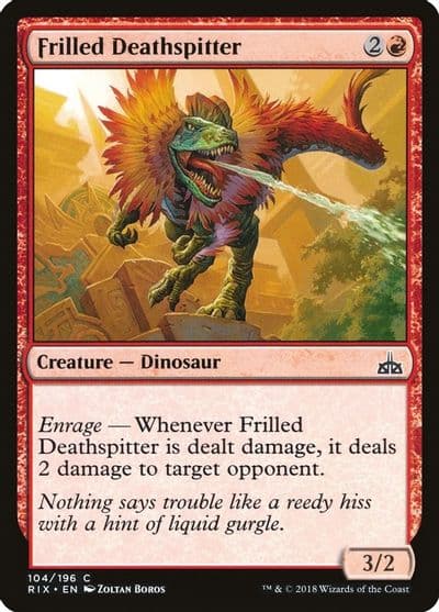Frilled Deathspitter Rivals of Ixalan Magic card